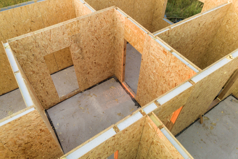 SIP panel builders constructing a SIP Panel Home